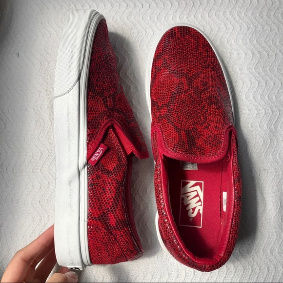 Vans Shoes - | Vans | Pebble Snake Chili Pepper Classic Slip On